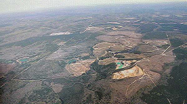 Aerial view of the new Haile mine